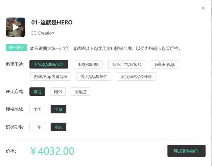 音乐版权授权