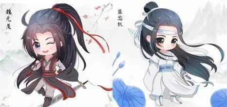 图３－《魔道祖师》魏无羡蓝忘机Ｑ版同人图